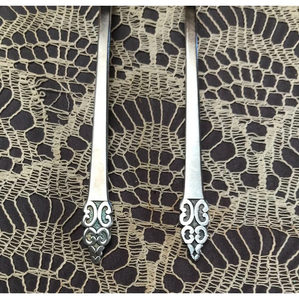 1968 International Silver Triumph Dinner Forks Set of Two Silverplate Vintage